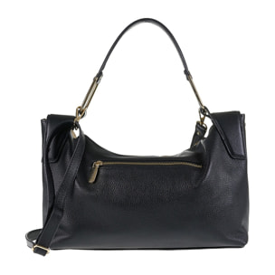 Borsa a spalla da donna Made in Italy - Modello Erisma Lux - 100% pelle - 39.0 x 23.0 x 12.0 cm