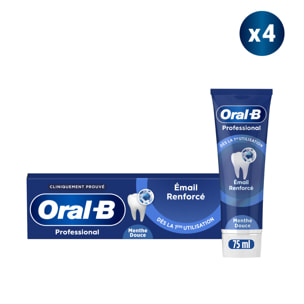 4 Dentifrices Email Renforcé - 75 ml - Oral-B Professional