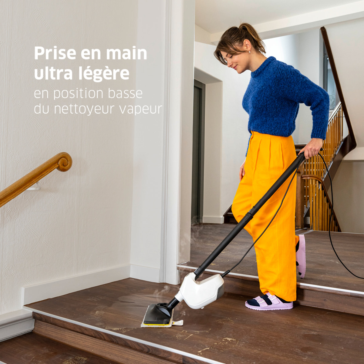 Balai vapeur Karcher SC1 Multi & Up Textile Edition - Puissance 1200W- défroisseur à main- Accessoires inclus- multifonctions