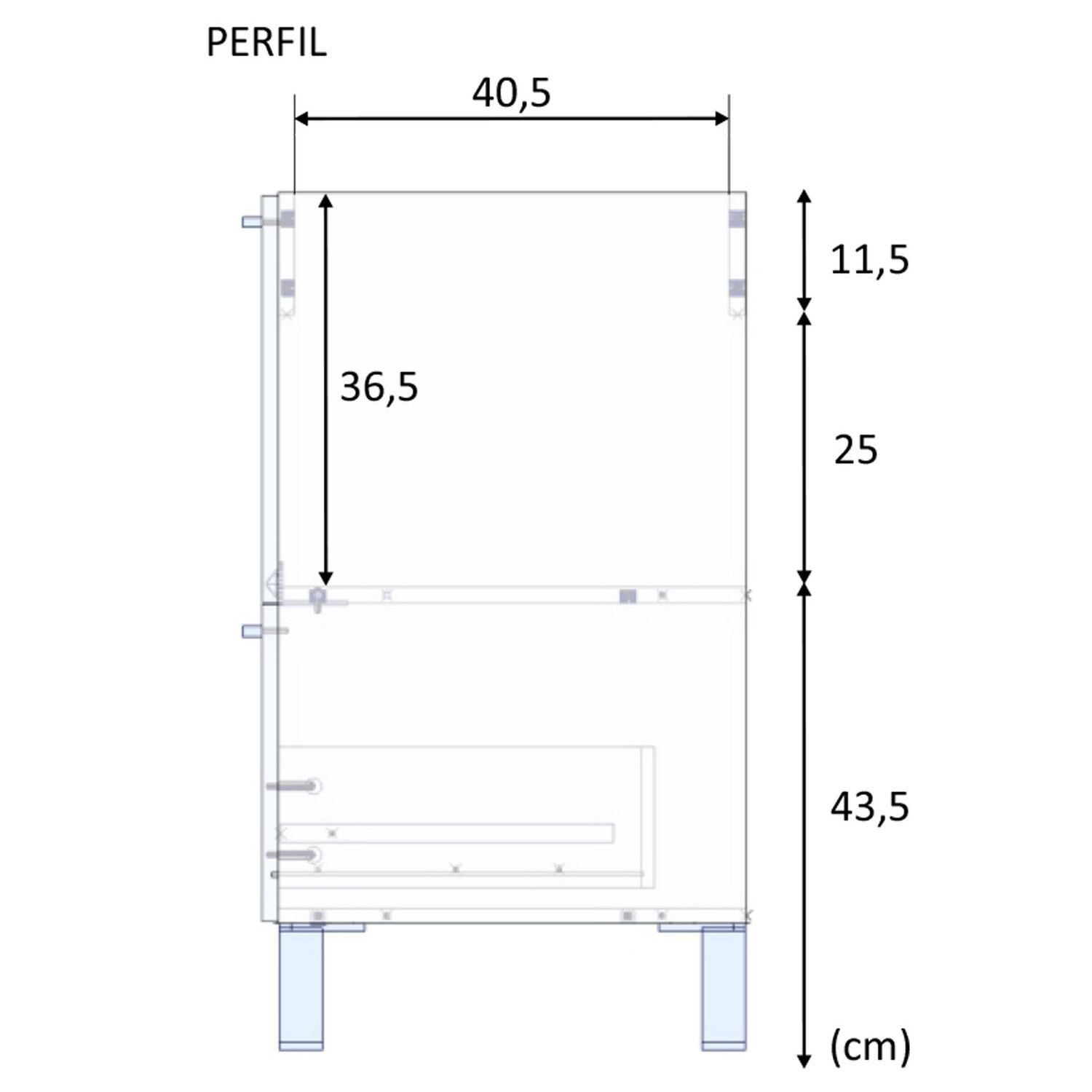 Mueble baño luis 1p1c 80cm color blanco brillo con espejo, sin lavabo