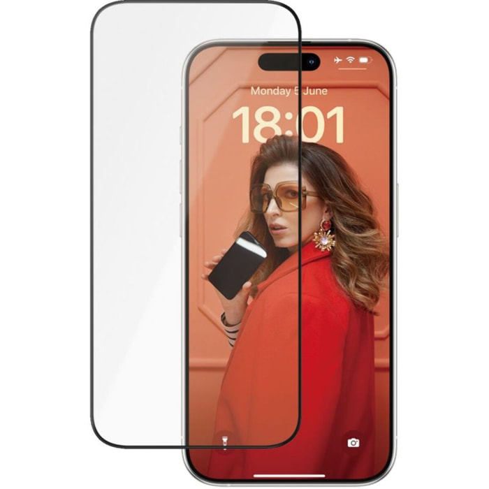 Protège écran PANZERGLASS iPhone 15 Pro verre trempé Ceramic