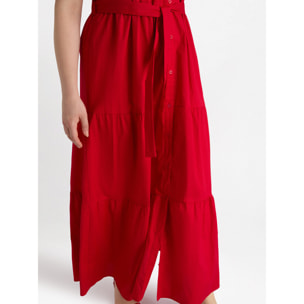 Fiorella Rubino - Vestido camisero largo - Rojo