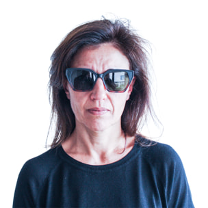 Gafas de sol OCEAN JAIPUR - Negro up y demi marrón down / Verde