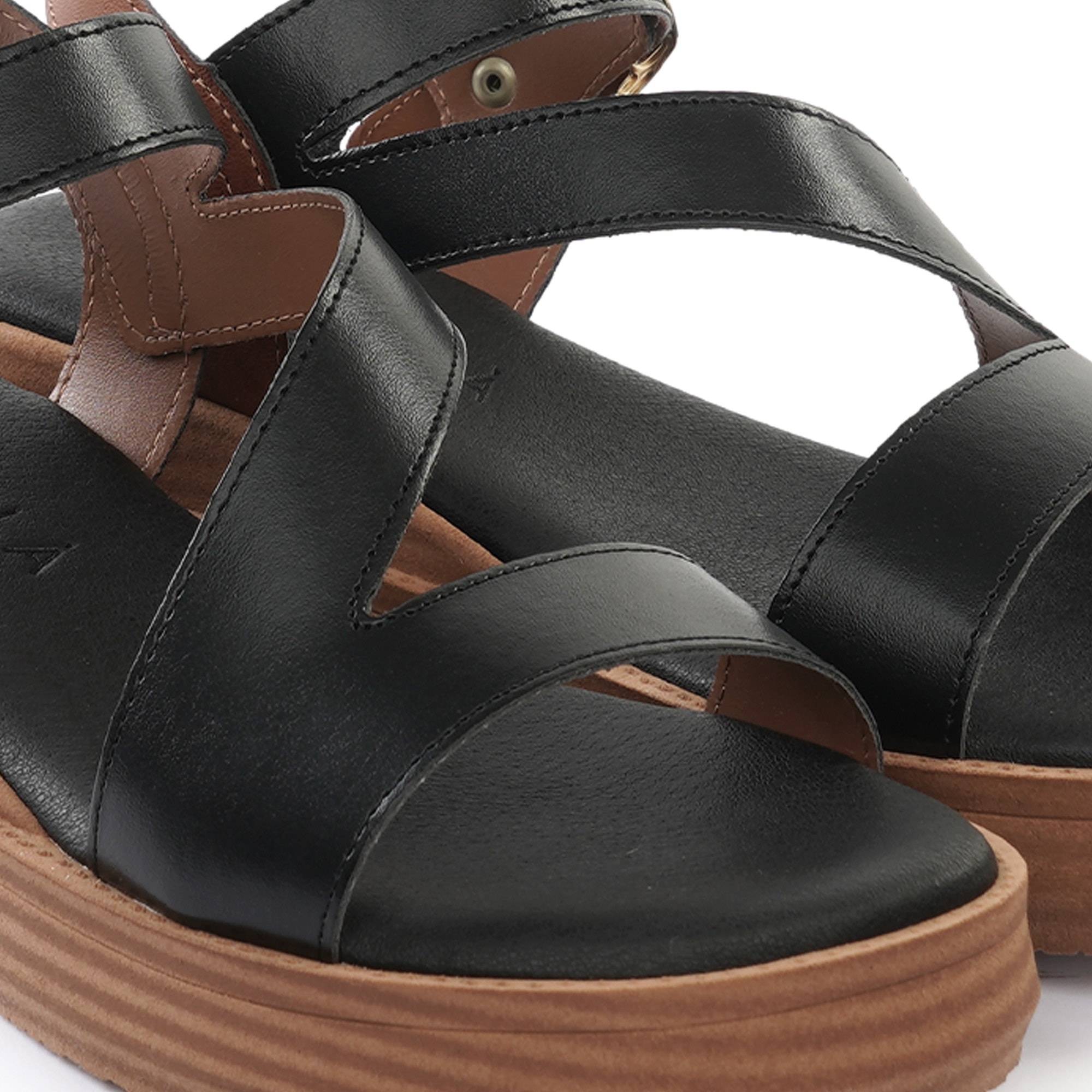 SANDALO ZEPPA FASCE Z NERO