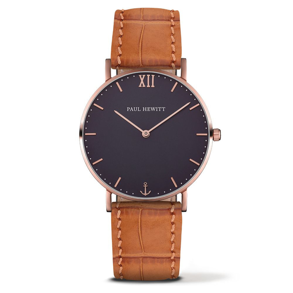 Reloj Paul Hewitt PH-SA-R-ST-B-16M Unisex Analogico Cuarzo con Correa de Cuero