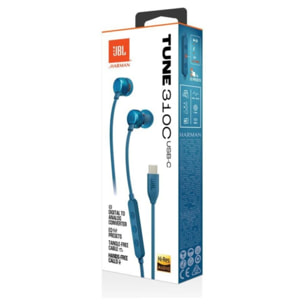 Ecouteurs JBL Tune 310 C Bleu