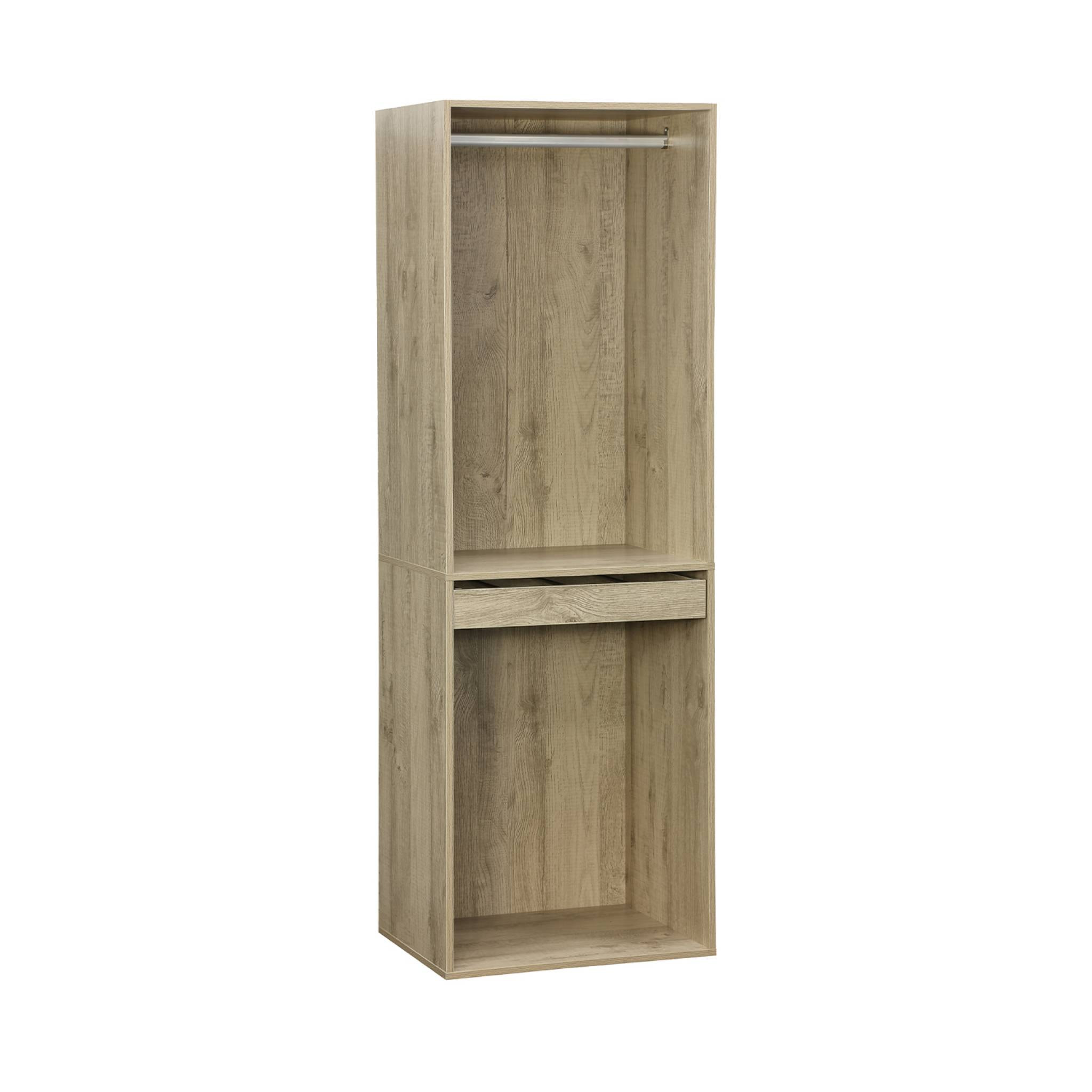 Kit dressing modulable décor bois 4 éléments MODULO