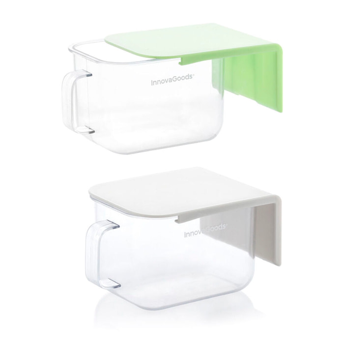 Recipientes de Cocina Adhesivos Extraíbles Handstore InnovaGoods Pack de 2 uds