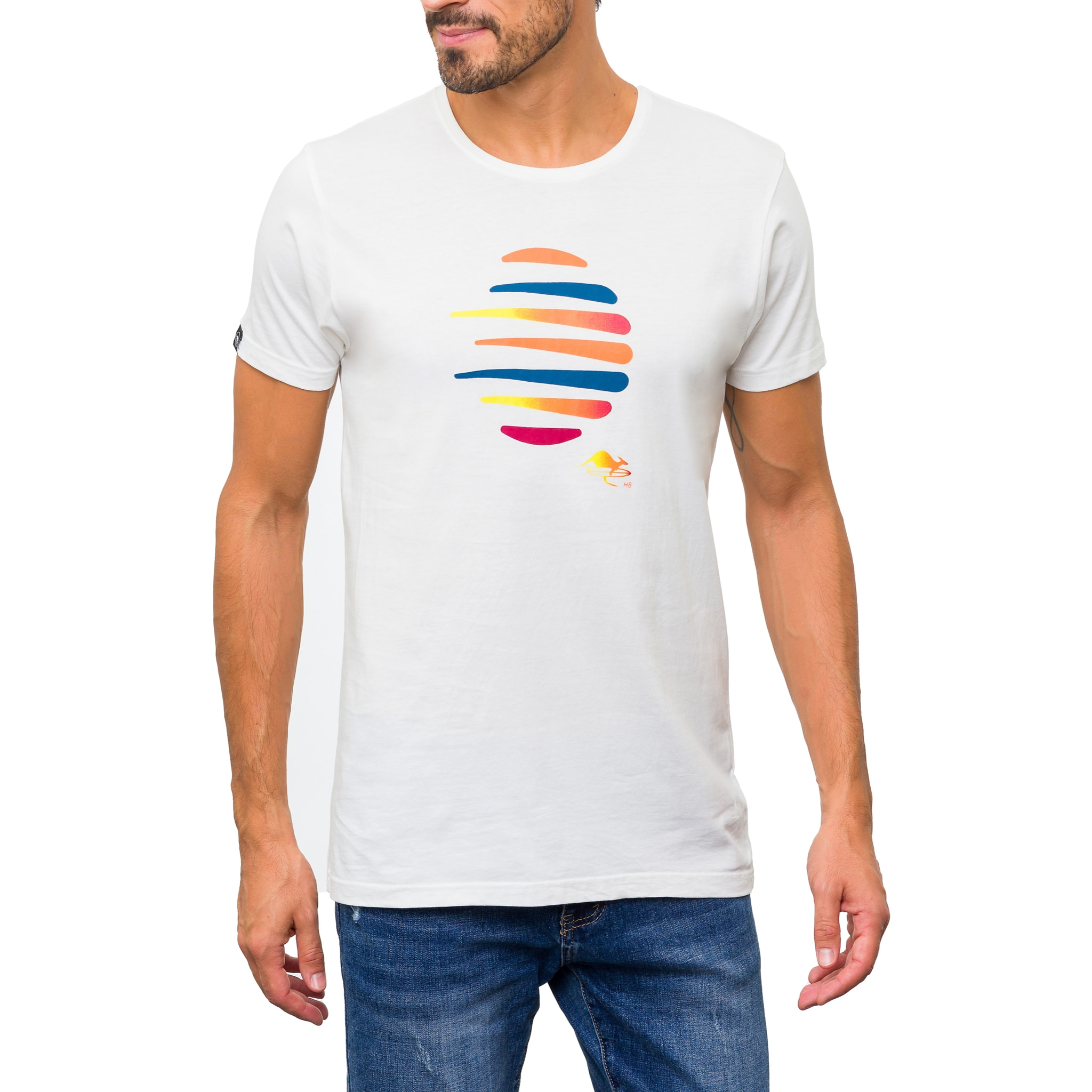 T-shirt in cotone 150 gr Hot Buttered Balangan Colore Bianco