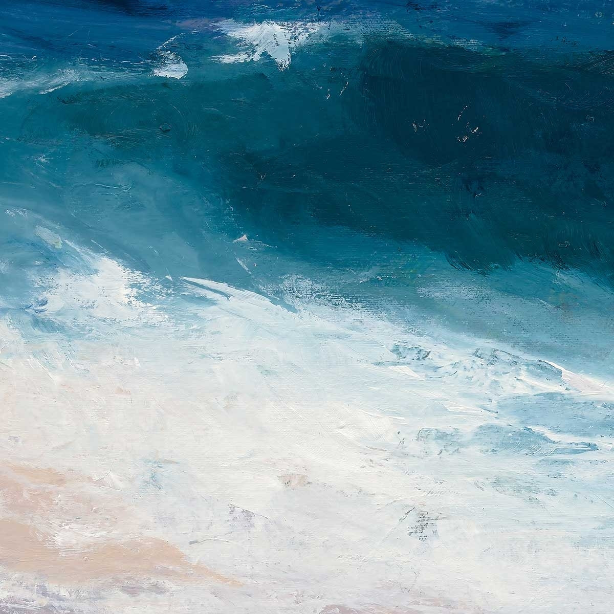 Tableau paysage abstrait Marée du soir Tableau alu Dibond