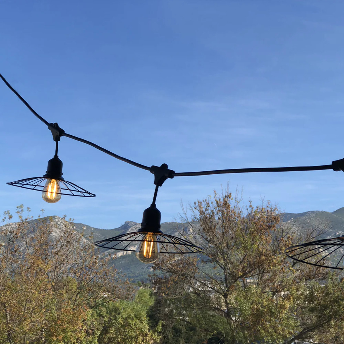 Guirlande fil métal CHIC CAGE 10xE27 6M