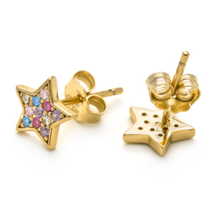 Pendientes Lalo acabado oro amarillo 18k