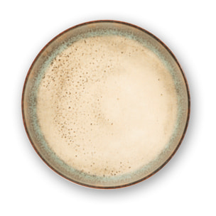 Set de 6 assiettes creuses Excelsa – Zeus, Céramique Beige