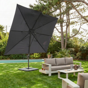 Parasol déporté rectangulaire 3x4m ANTIBES