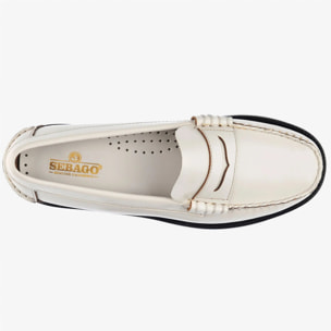 Sebago - Mocassini Donna Bianco - Classic Dan Pigment Woman
