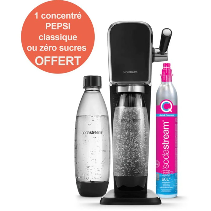 Machine à soda SODASTREAM ART Noire Pack Lave-Vaisselle