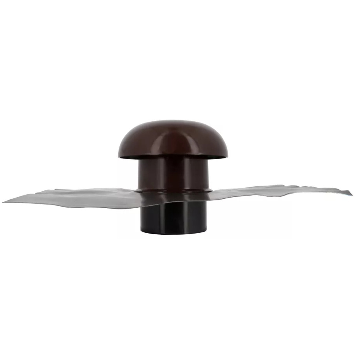Chapeau de ventilation marron Ø100 mm NICOLL avec collerette d'étanchéité - CDT10