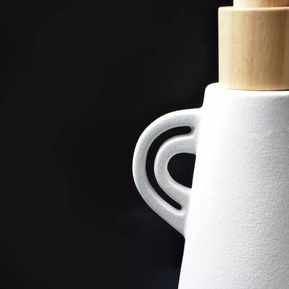 Distributeur de savon ORGANIC Ecru Spirella en Grés
