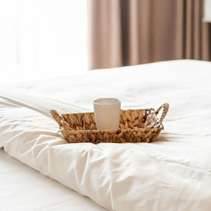 Intrecci Home Lenzuolo con Angoli, Lenzuolo Sotto in Raso di Puro Cotone Satin,Made in Italy, Morbidezza Suprema, Elegante e Confortevole, Tinta Unita
