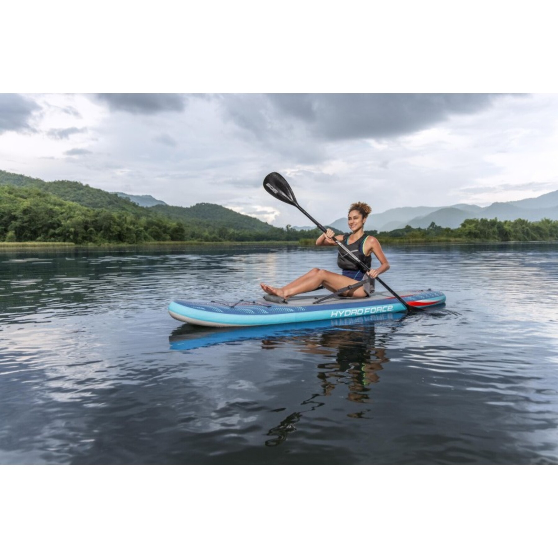 Bestway Paddle gonflable convertible kayak 2-en-1 Oceana 305 cm