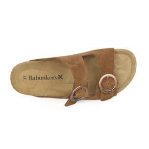 SANDALO BARCELONA BABUNKERS MARRONE