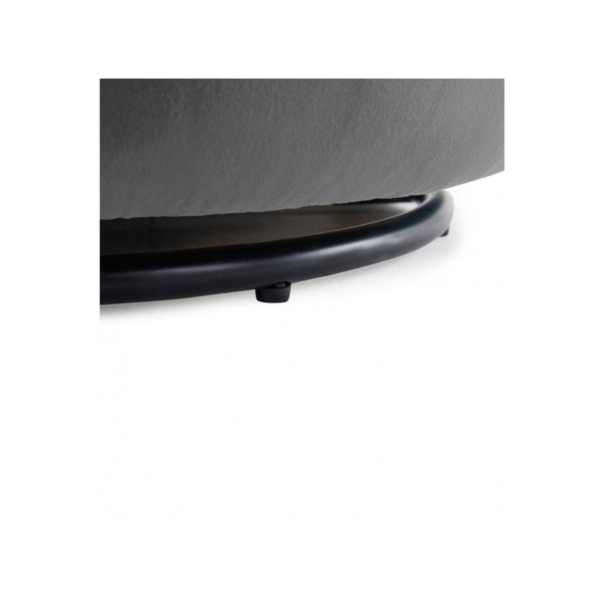 Fauteuil rond pivotant en velours - ROMANE