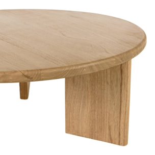 AMY - Table basse ronde 80cm en bois de mindi AMY