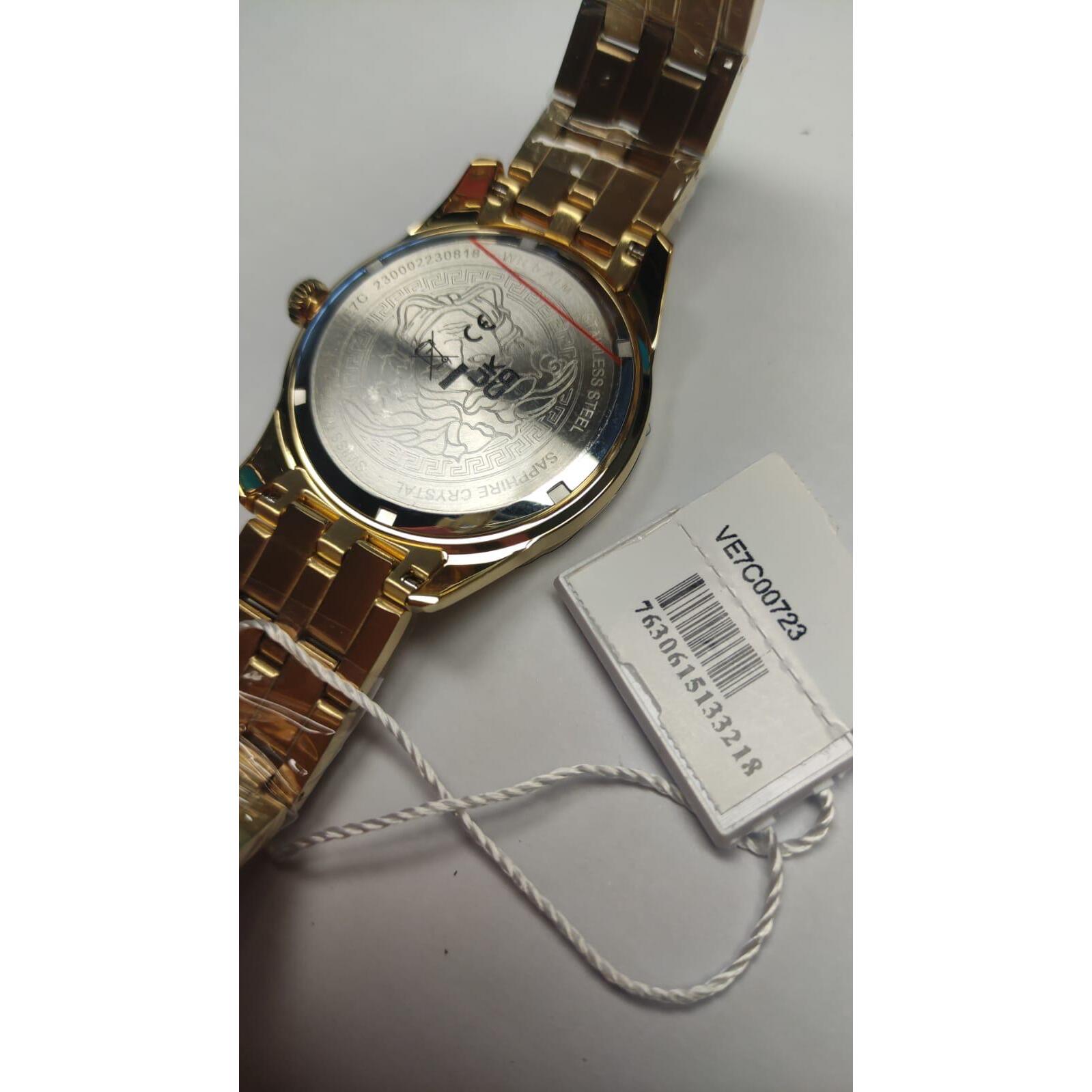 Versace Orologio Analogico Al Quarzo Greca Time Gmt