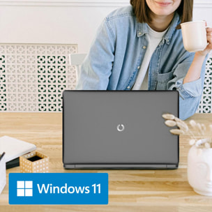 Ordenador portátil Netbook Pro 14,1” | Windows 10 Pro actualizable a Windows 11 Pro | Intel Celeron N4020 | 4GB RAM | 64GB | Teclado qwerty