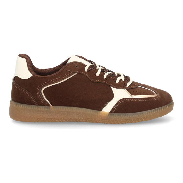 Zapatilla casual con cordón bitono