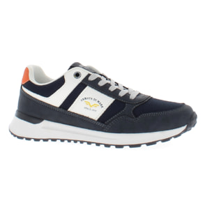 Armata di Mare Scarpe Uomo Sneakers Casual Stringate con Soletta Rimovibile in Memory Foam AMU S24L511 Navy Orange