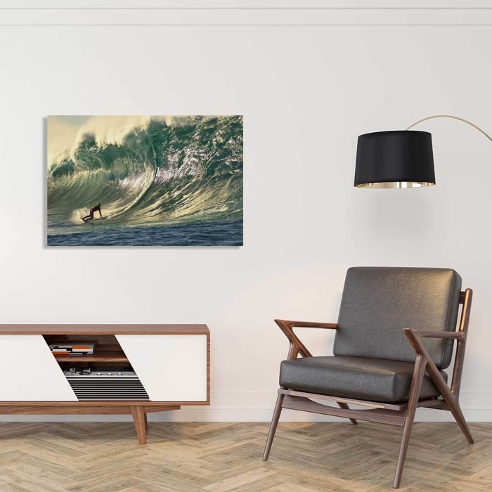 Tableau paysage ocean surf grosse vague  Toile imprimée