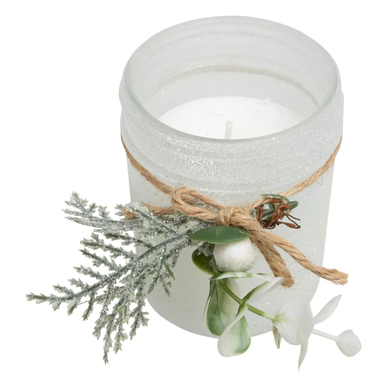 Bougie parfumée verre givré 125g