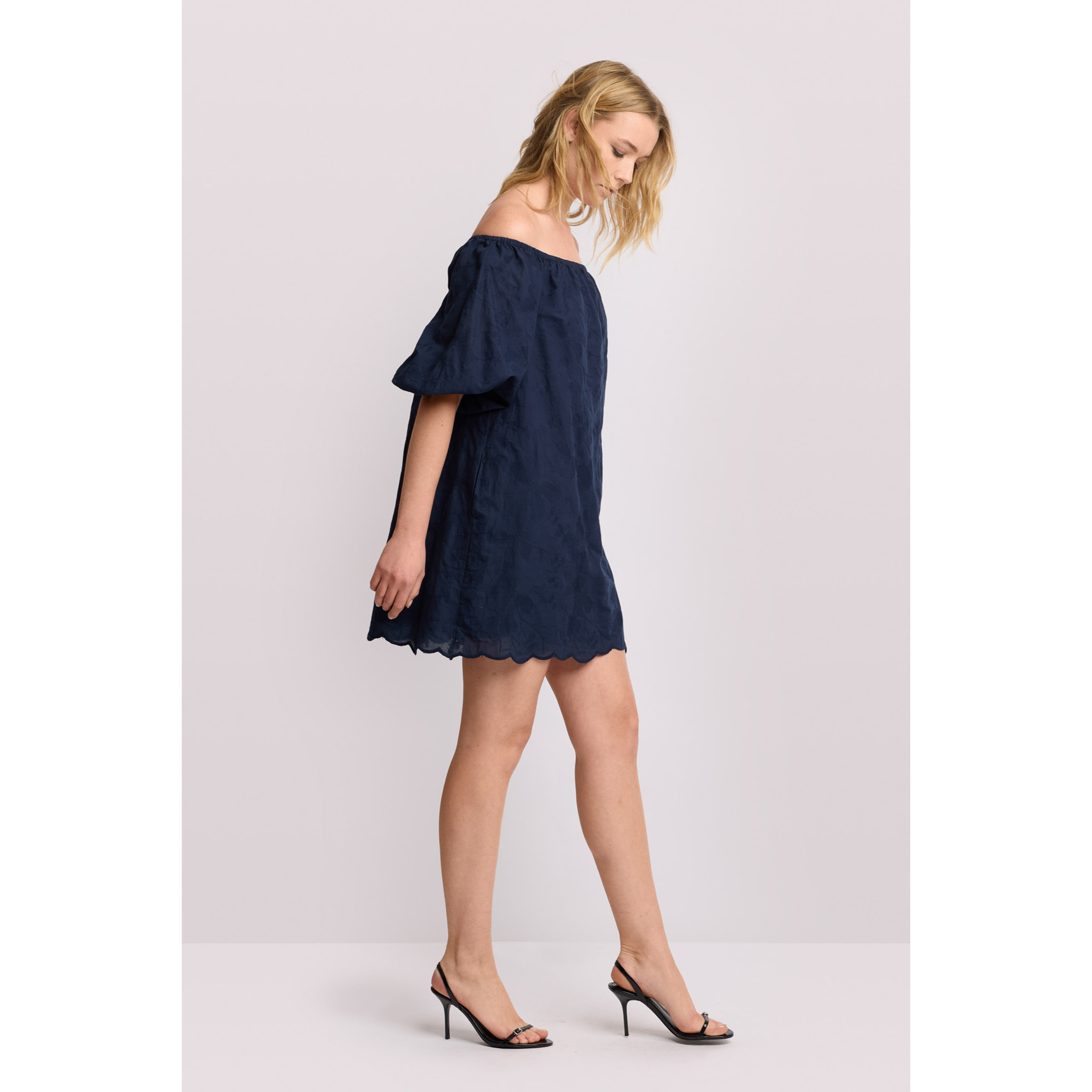 Kocca - Abito corto in cotone ricamato Donna