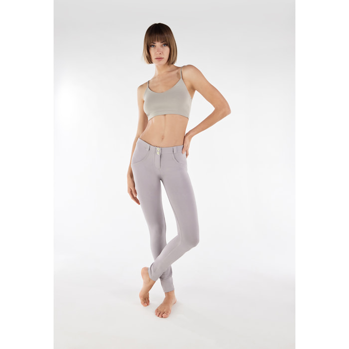 Pantaloni push up WR.UP® skinny cotone organico vita regular