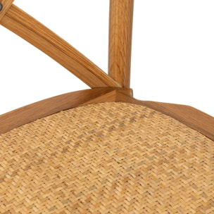 Tabouret de bar "Isak" chêne beige H110cm