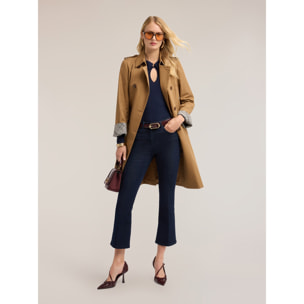 Motivi - Jeans kick flare con raya planchada - Azul