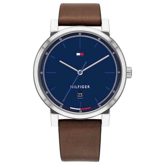 Reloj Tommy Hilfiger 1791780 Hombre Analogico Cuarzo con Correa de Piel