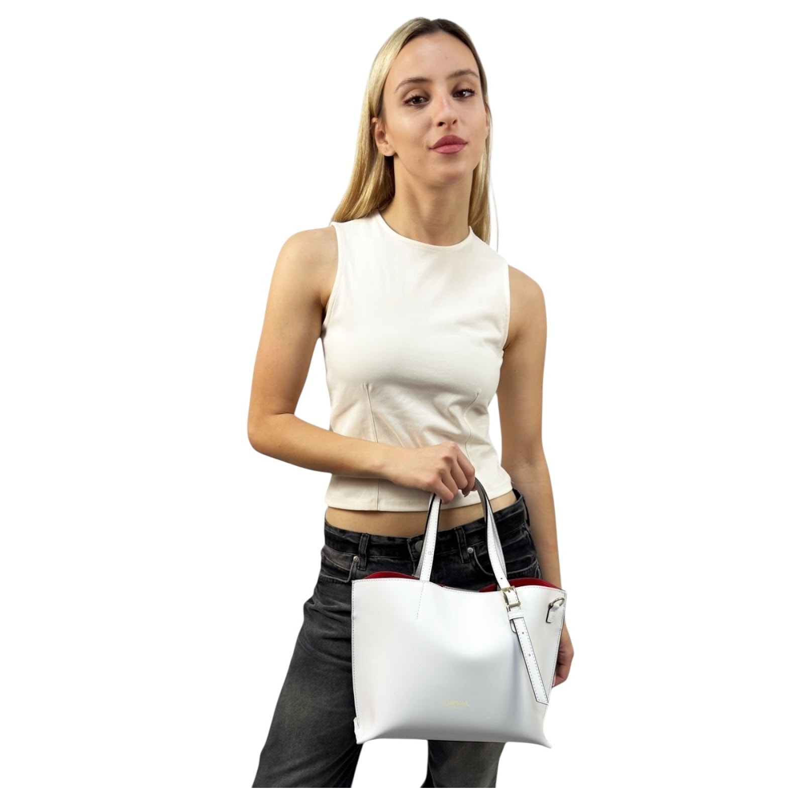 Bolso de Mano Cheval Firenze Marte Blanco