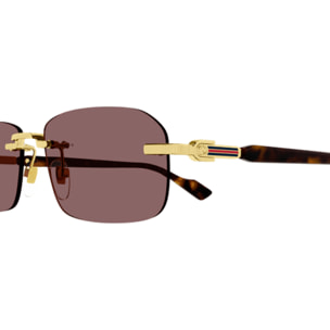 Gafas de Sol Gucci GG1221S-002 de Metal Hombre 56 mm