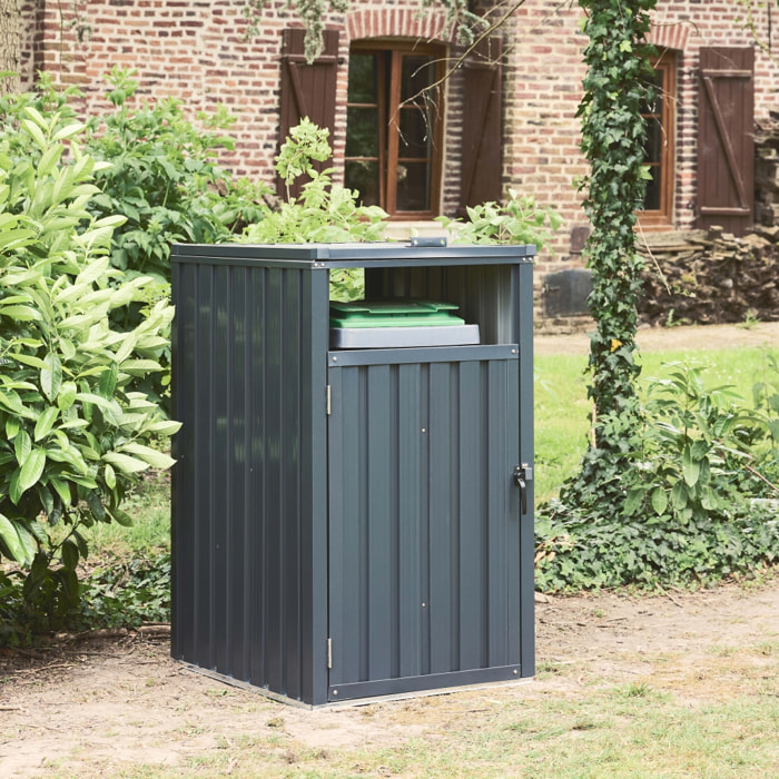 Cache poubelle acier galvanisé ESCAUT