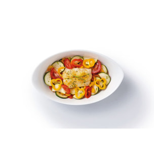 Fuente para horno ovalada blanca 25X15 cm Smart Cuisine Carine - Luminarc