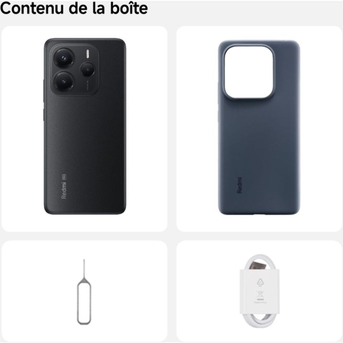Smartphone XIAOMI Redmi Note 14 5G 256Go Noir
