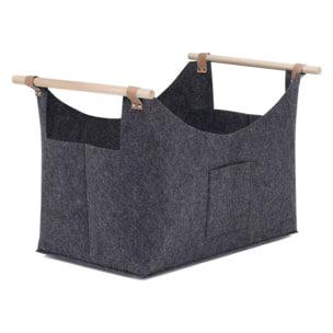Sac de transport pour bûches en feutrine