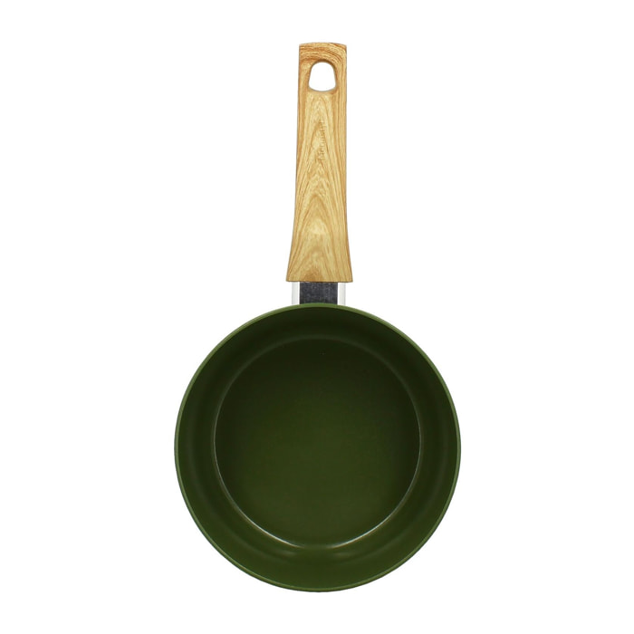 Casserole 18cm avec revêtement céramique vert - tous feux COLORAMA