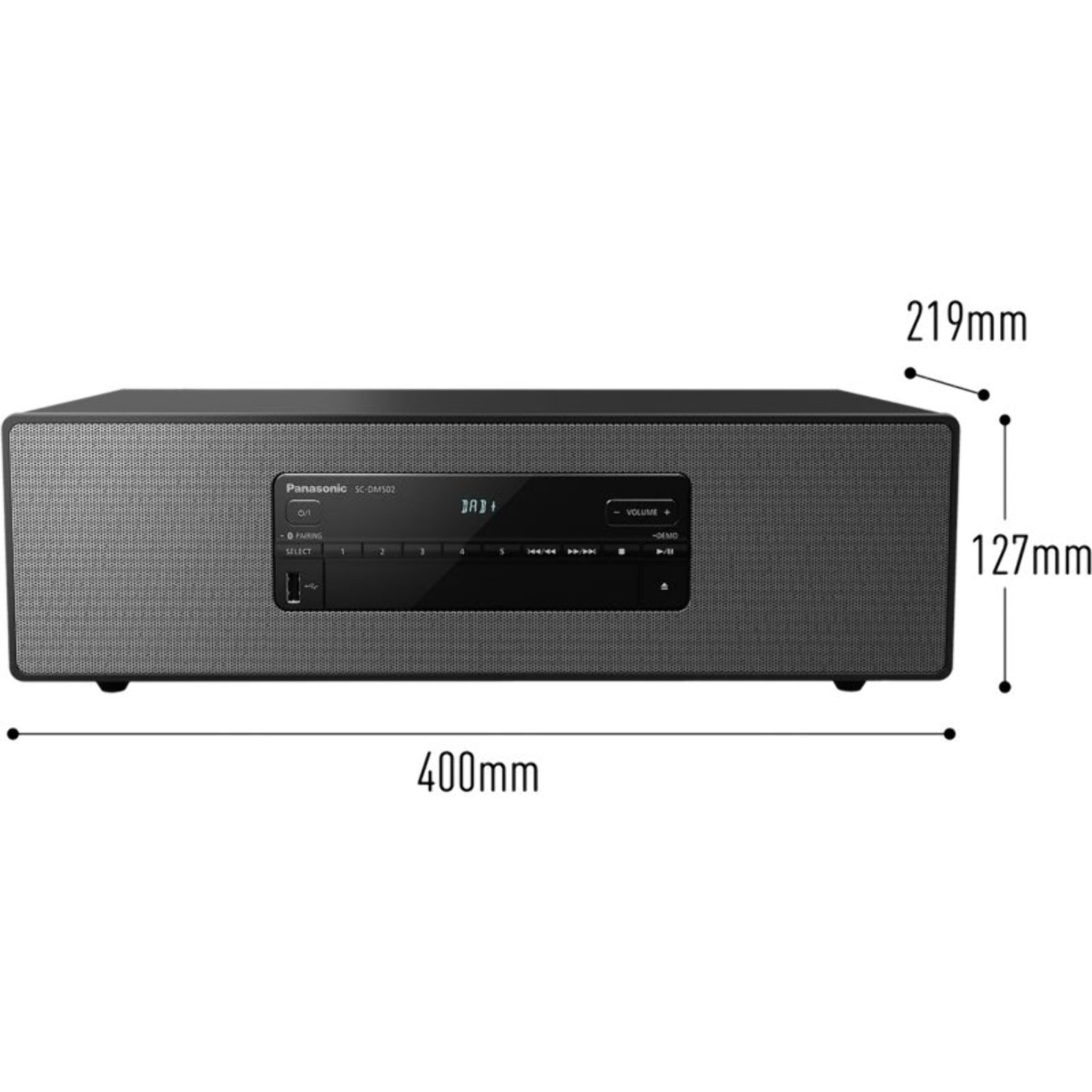 Chaîne HiFi PANASONIC SC-DM502E-K Noir