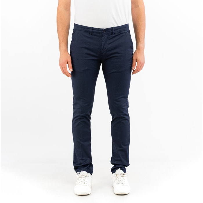 BIKKEMBERGS pantalone uomo dress blue