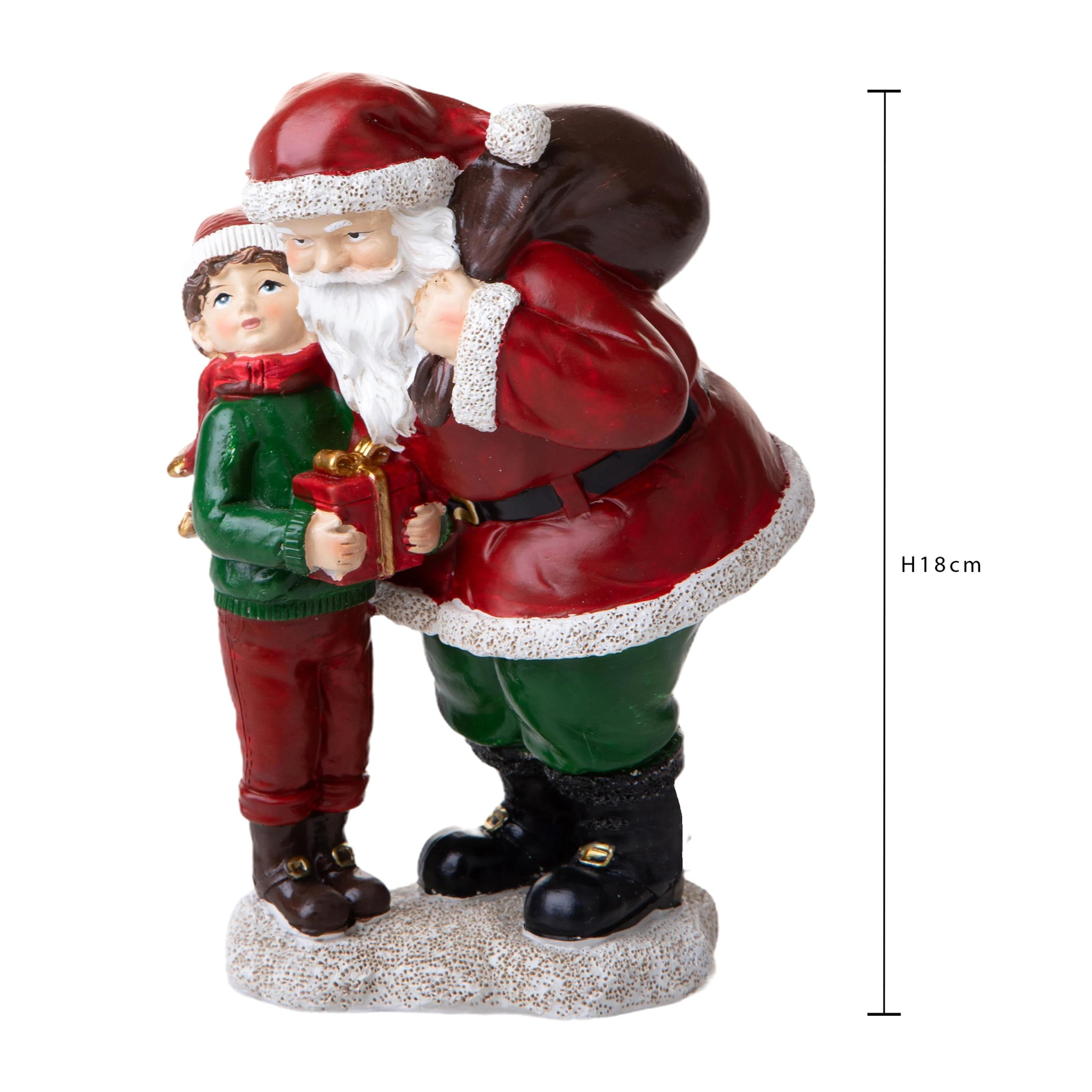 Babbo natale - Pezzi 2 - 12,5xH18x10,5cm - Bianchi Dino SpA