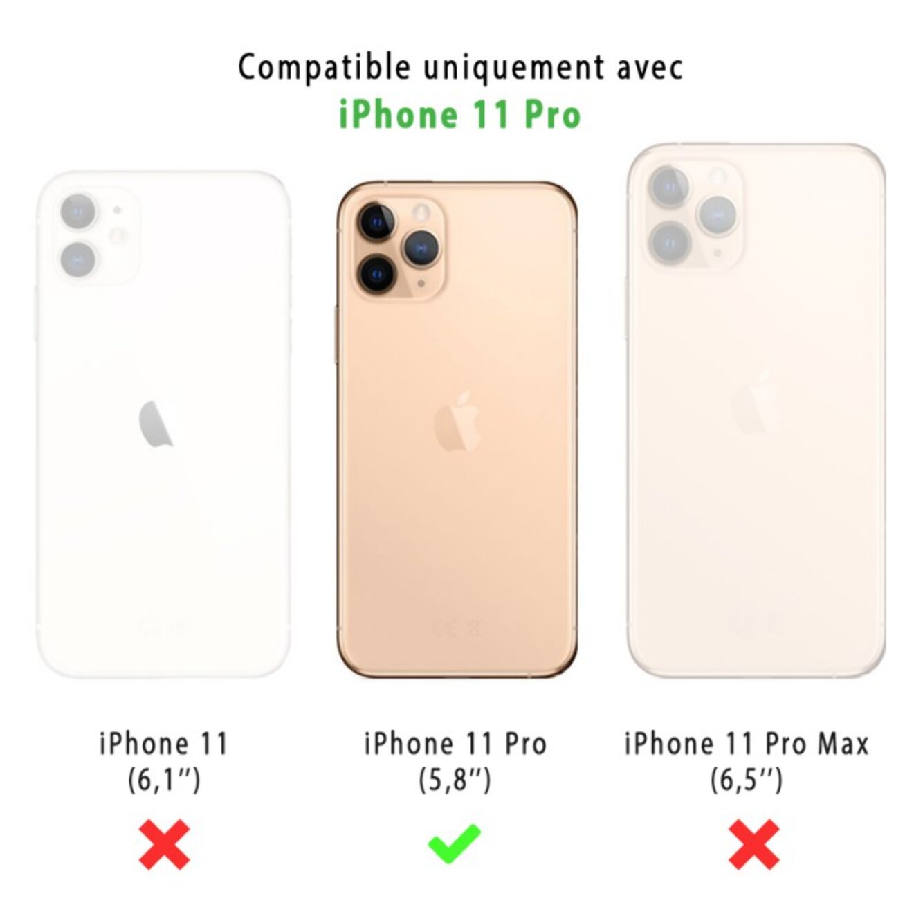 Coque iPhone 11 Pro Silicone liquide Bleu Marine + 2 Vitres en Verre trempé Protection écran Antichocs