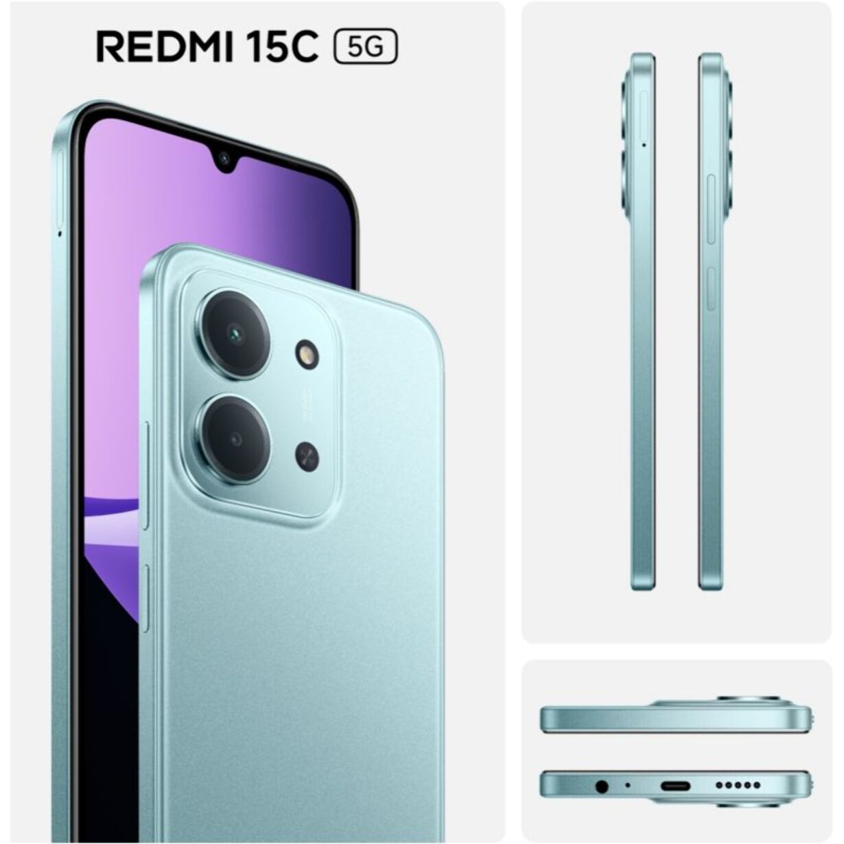 Smartphone XIAOMI Redmi 15C 256Go Vert 5G